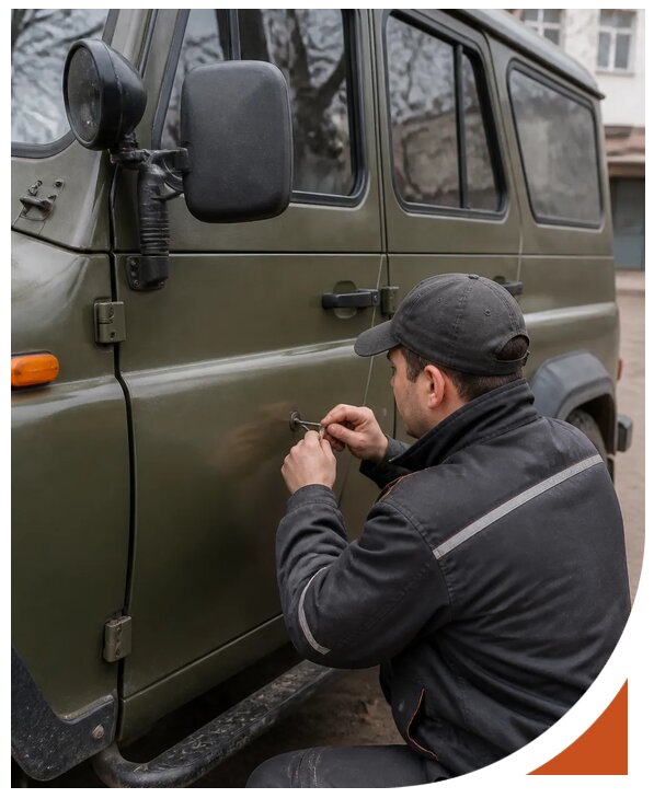 Профессиональное вскрытие автомобиля УАЗ без повреждений в Новом Уренгое
